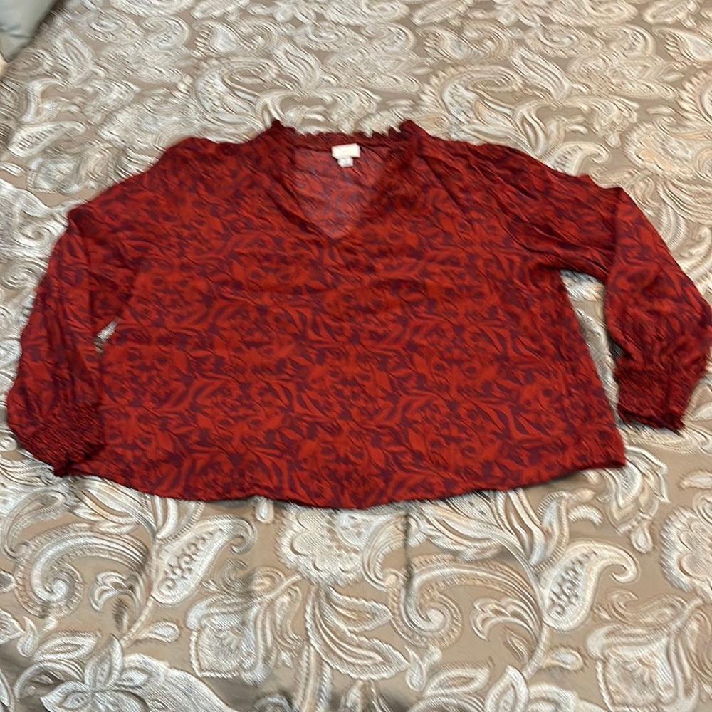 A New Day Blouse with elastic on wrists